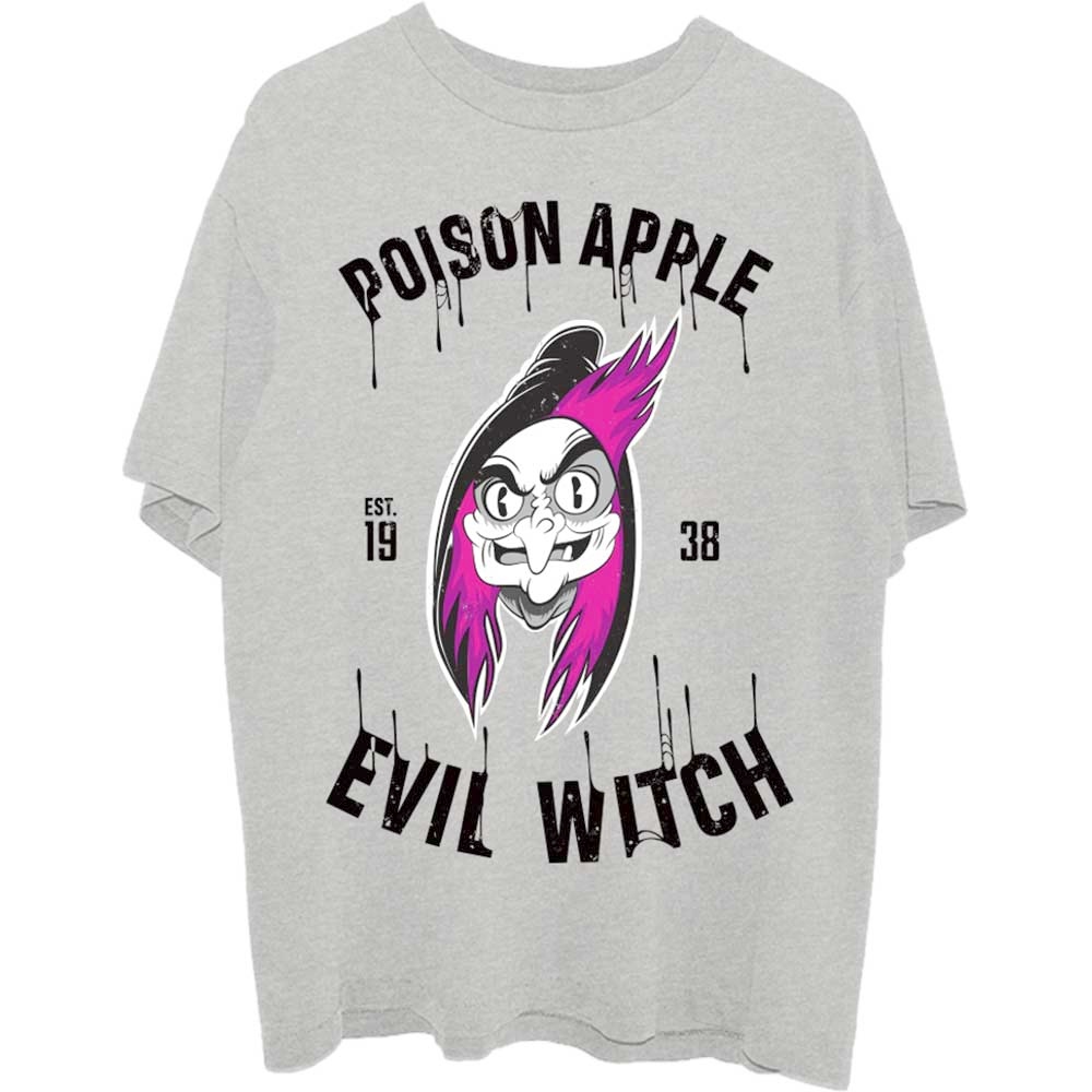 Disney Snow White - Evil Witch Poison Apple Unisexe Tshirt - Gris